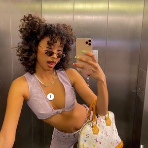 I.AM.GIA NATALI TOP/PANTS - PURPLE